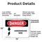 Signmission Underground Live Wire Danger Sign, Plastic, 14in W x 10in L, 2PK OS-2PACK-DS-P-1014-L-1600 - alternate 6